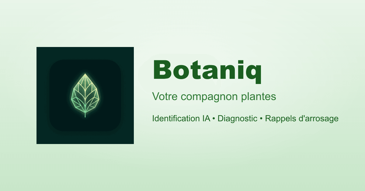 Botaniq — L'application de soin de vos plantes